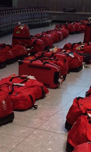 Great Britain's Olympic team discovered that matching luggage was a bad idea